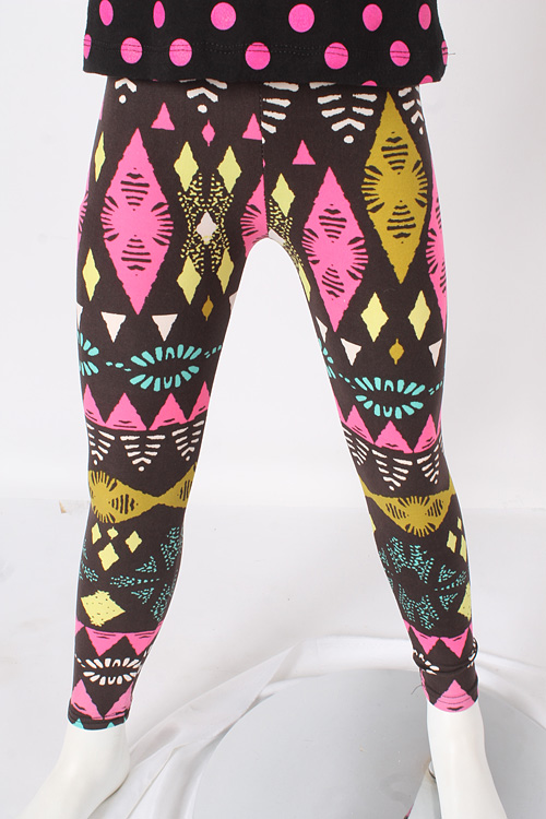 Little Girls Patterened Leggings Fleece Lined on Luulla